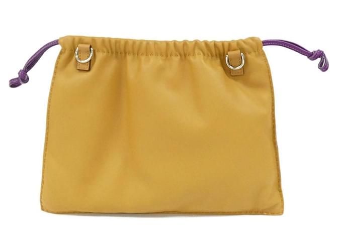 Hermès Pochette Hermes Piro Beige Porpora - vista 2