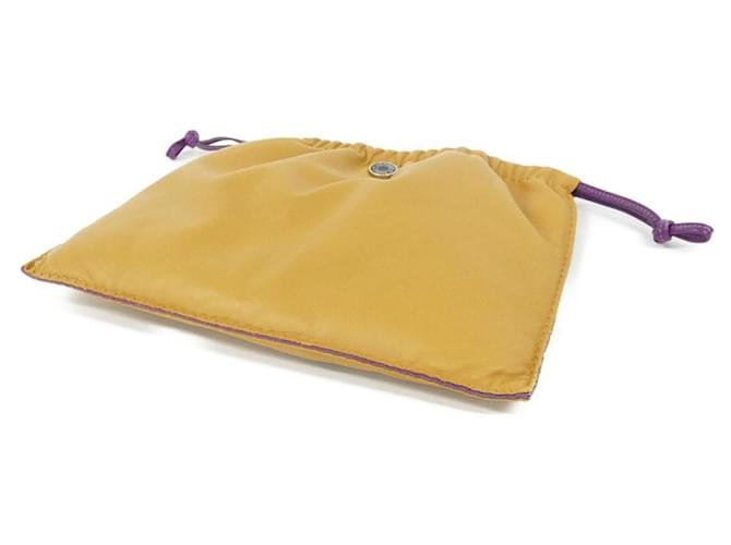 Hermès Pochette Hermes Piro Beige Porpora - vista 3