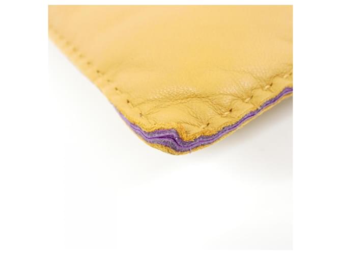 Hermès Pochette Hermes Piro Beige Porpora - vista 4