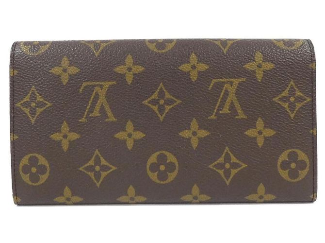 Louis Vuitton Monogram Porte Monnaie Credit Wallet Marrone - vista 2