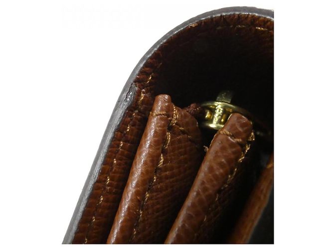 Louis Vuitton Monogram Porte Monnaie Credit Wallet Marrone - vista 3