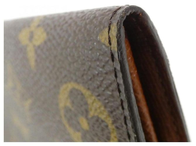 Louis Vuitton Monogram Porte Monnaie Credit Wallet Marrone - vista 4