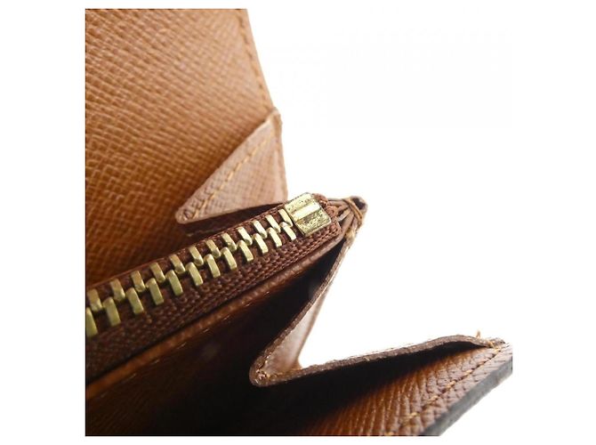 Louis Vuitton Monogram Porte Monnaie Credit Wallet Marrone - vista 8