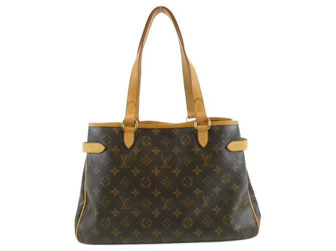 Borsa Louis Vuitton Monogram Batignolles Horizontal Marrone - vista 2