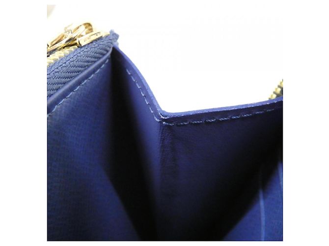 Cartera Zippy en denim Monogram Cherry Louis Vuitton Azul - vista 7