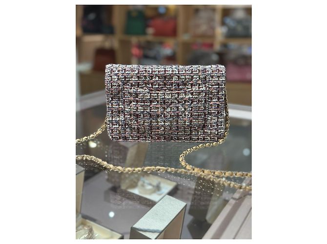 Bolso Chanel CF con cadena Multicolor - vista 2