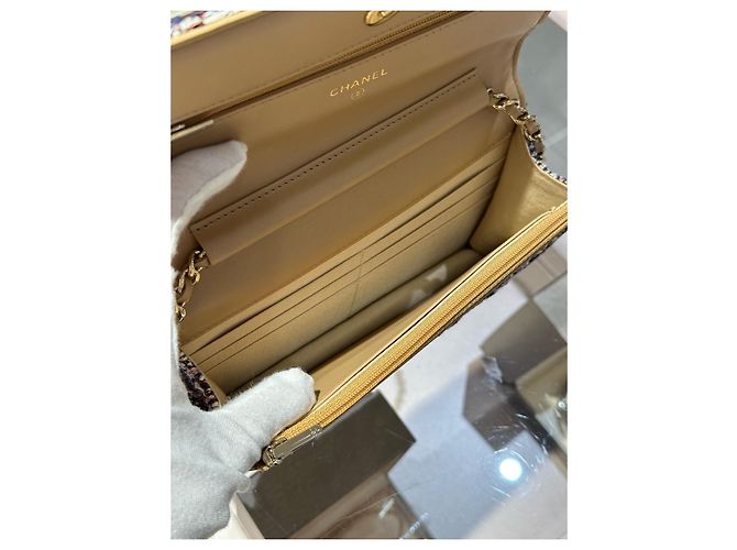 Bolso Chanel CF con cadena Multicolor - vista 4