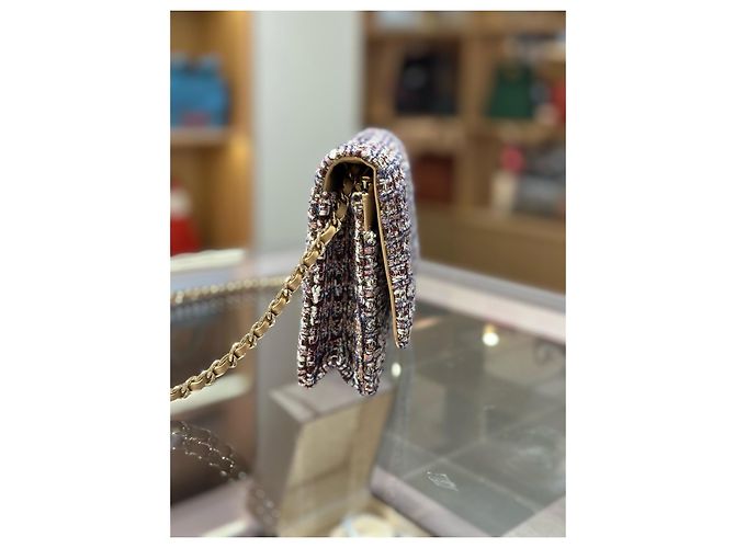 Bolso Chanel CF con cadena Multicolor - vista 5
