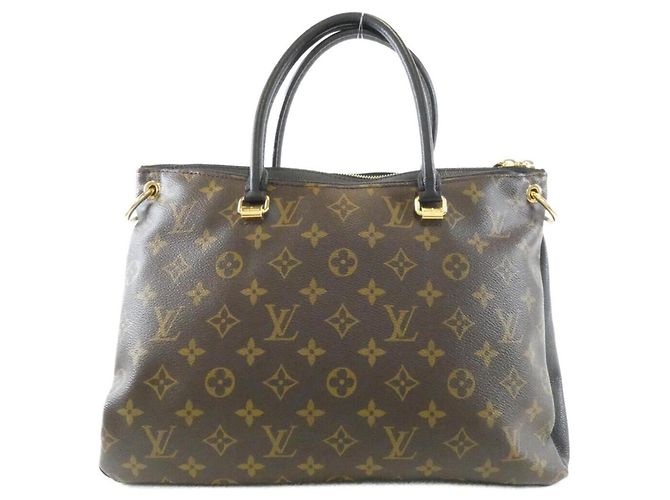 Borsa Louis Vuitton Monogram Pallas Marrone Rosso - vista 2