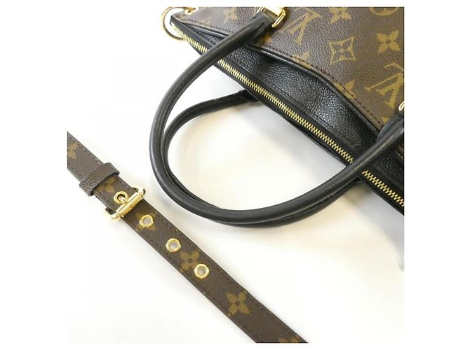 Borsa Louis Vuitton Monogram Pallas Marrone Rosso - vista 5