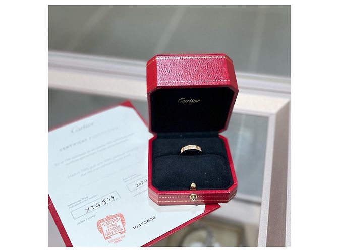 Anello Love Cartier in oro rosa 18K con diamanti D'oro - vista 2