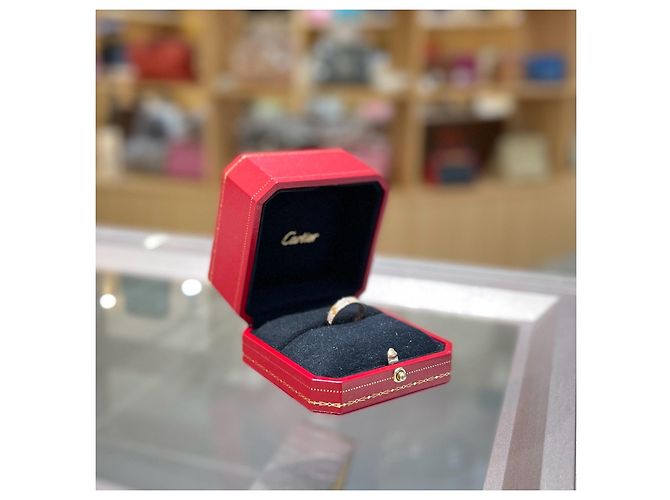 Anello Love Cartier in oro rosa 18K con diamanti D'oro - vista 4
