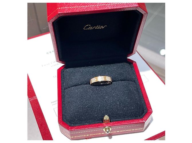 Anello Love Cartier in oro rosa 18K con diamanti D'oro - vista 6