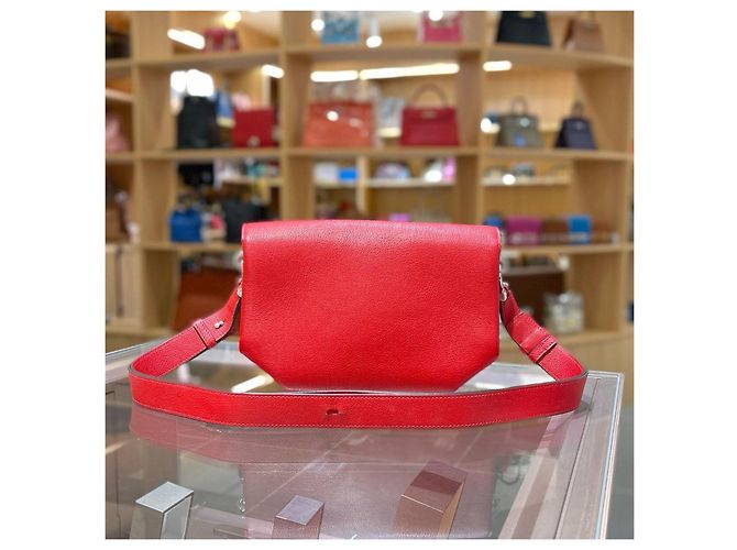 Borsa a tracolla Hermès OPLI24 Rosso - vista 2