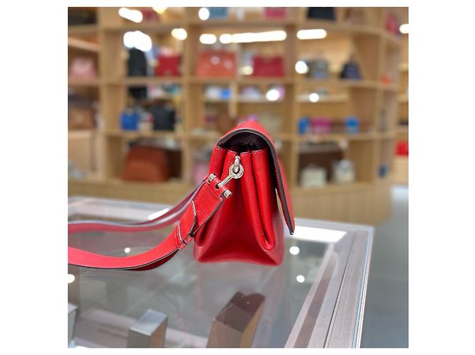 Borsa a tracolla Hermès OPLI24 Rosso - vista 4