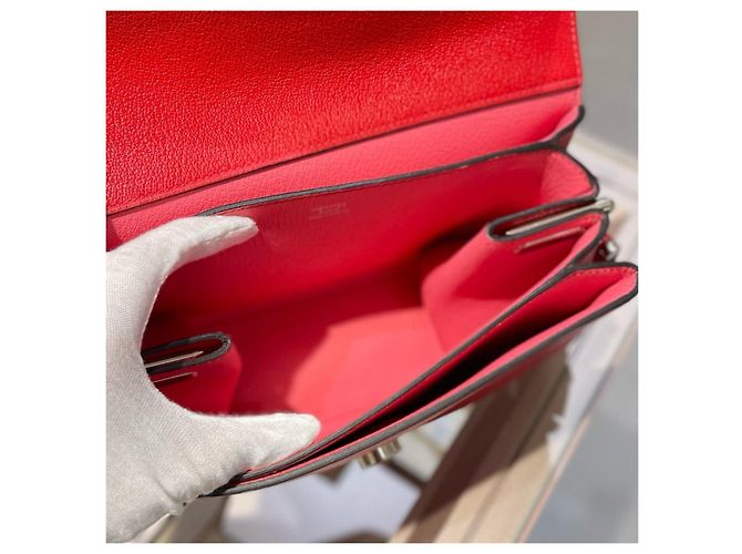 Borsa a tracolla Hermès OPLI24 Rosso - vista 6