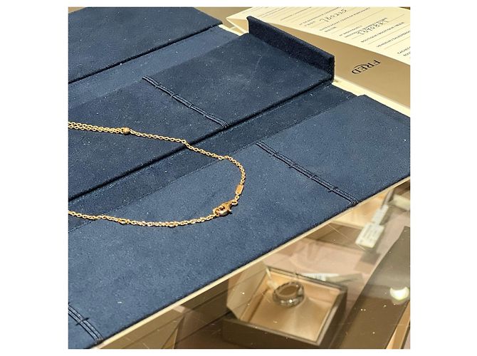 Collana a doppia catena Chance Infinie in oro rosa 18K e diamanti FRED - vista 4