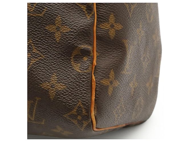 Borsa Louis Vuitton Monogram Speedy 25 Marrone - vista 10