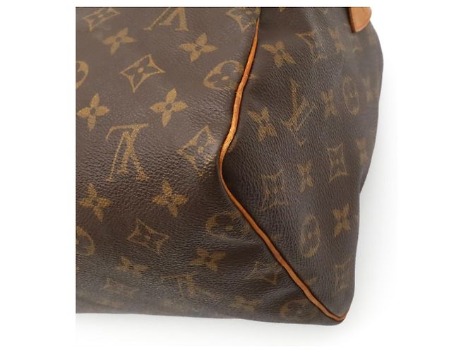 Borsa Louis Vuitton Monogram Speedy 25 Marrone - vista 4