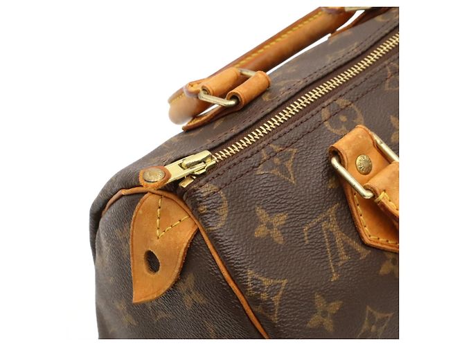 Borsa Louis Vuitton Monogram Speedy 25 Marrone - vista 6