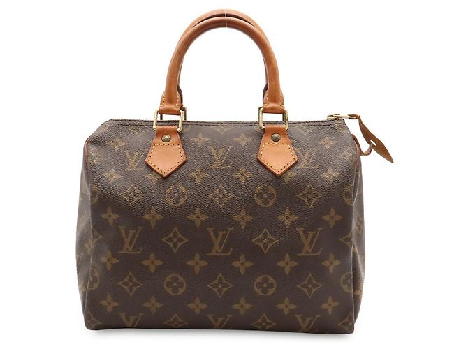 Borsa Louis Vuitton Monogram Speedy 25 Marrone - vista 2