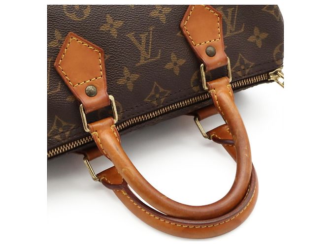 Borsa Louis Vuitton Monogram Speedy 25 Marrone - vista 4