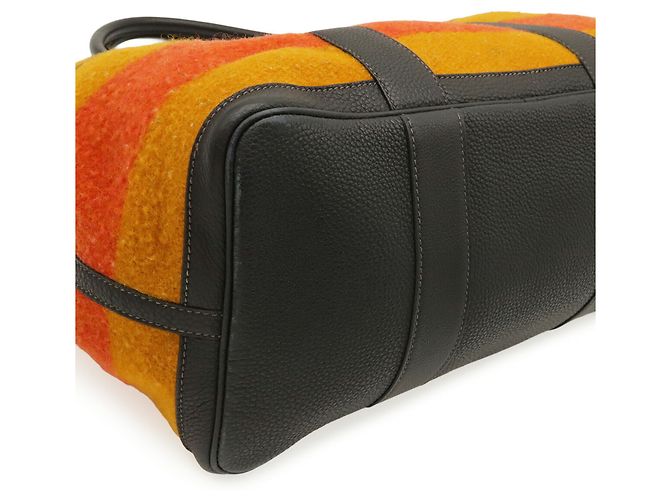 Hermès HERMES Garden PM Tote Bag Orange Yellow Navy blue - view 4