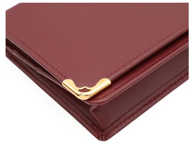 Cartera larga de dos pliegues Cartier Must de Line Burdeos - vista 4