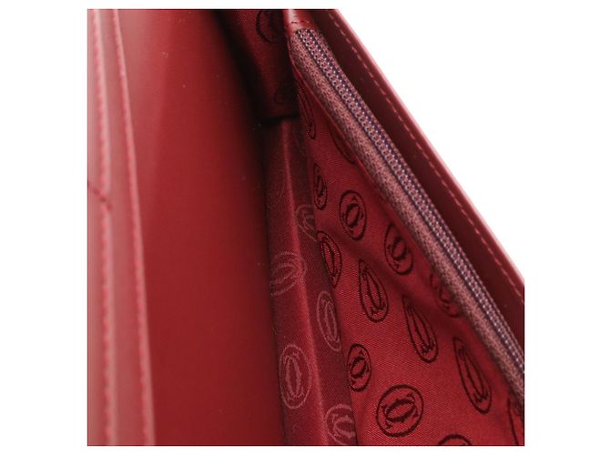 Cartera larga de dos pliegues Cartier Must de Line Burdeos - vista 6