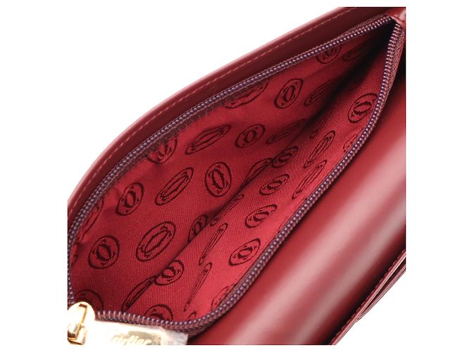 Cartera larga de dos pliegues Cartier Must de Line Burdeos - vista 7