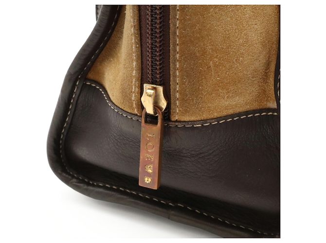 Borsa Loewe Amazona 27 Beige Marrone scuro - vista 6