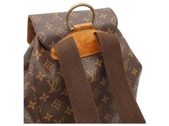 Zaino Louis Vuitton Monogram Montsouris GM Marrone - vista 5