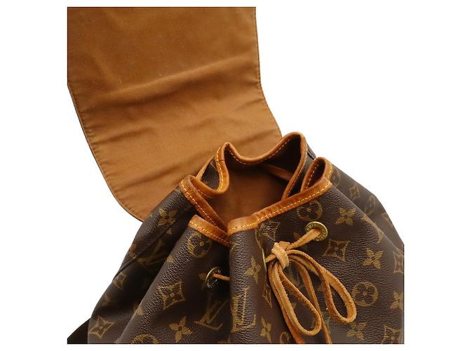 Zaino Louis Vuitton Monogram Montsouris GM Marrone - vista 8