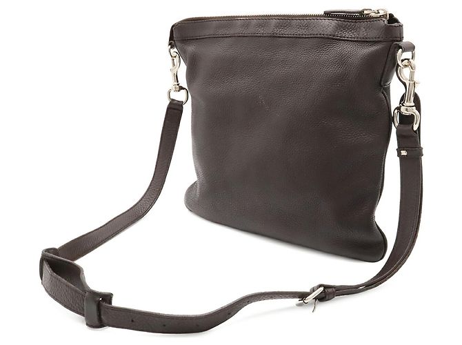 Borsa a tracolla Gucci in pelle marrone scuro - vista 3