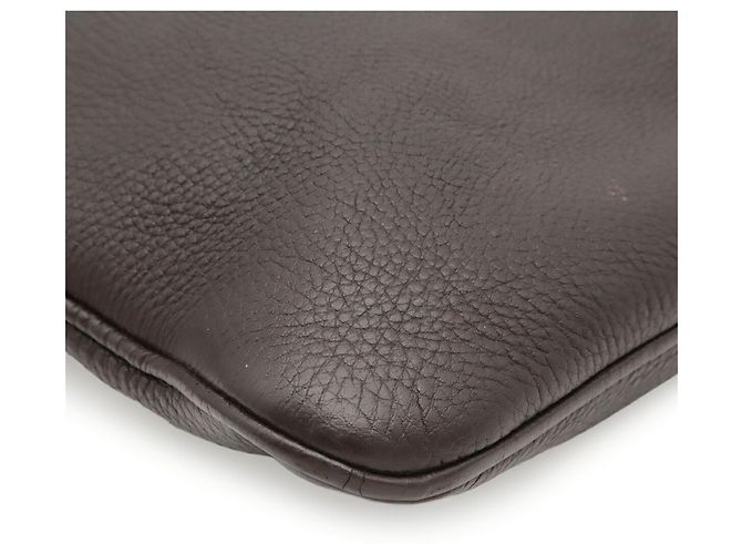 Borsa a tracolla Gucci in pelle marrone scuro - vista 4