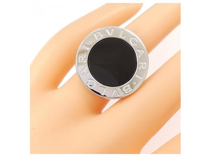 Bulgari Bvlgari Bvlgari Ring aus Weißgold und Onyx - Ansicht 5