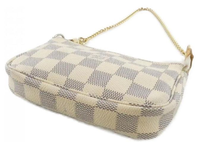 Louis Vuitton Damier Azur Mini Pochette Accessoires Blu - vista 3