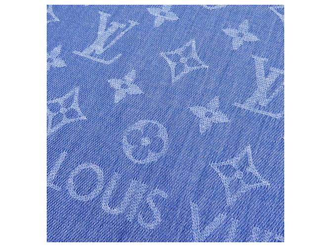 Sciarpa/Stola Louis Vuitton Monogram Essential Blu Blu navy - vista 4