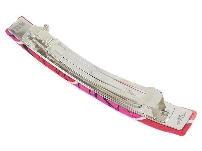 Hermès Accessorio per capelli fermaglio Hermes Jungle Love Rainbow Eclipse GM Rosa - vista 2