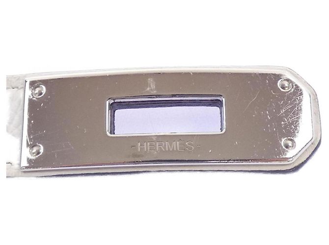 Hermès Hermes Kelly 18mm Gürtel Weiß - Ansicht 2