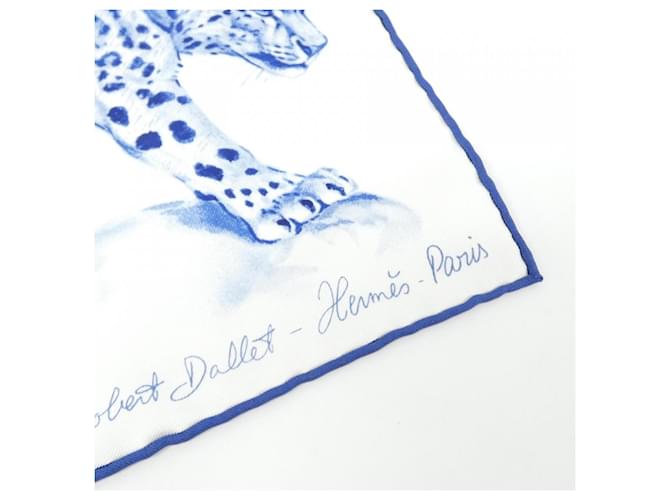 Hermès Sciarpa Hermes Danse L'Atelier de Robert Dallet Bianco Blu - vista 2