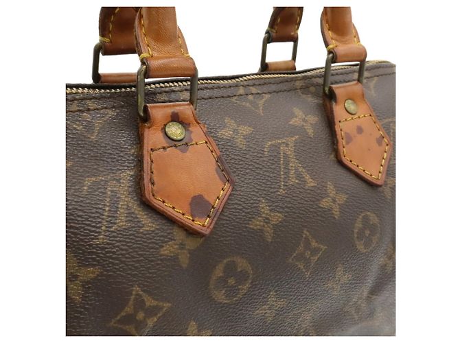 Borsa Louis Vuitton Monogram Speedy 25 Marrone - vista 10