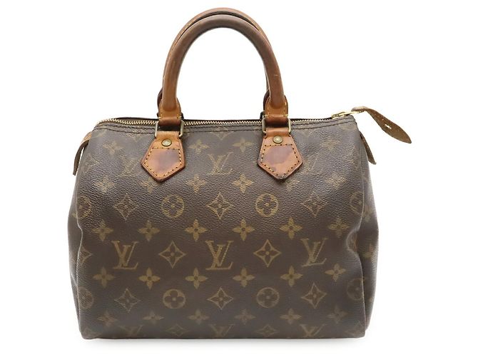 Borsa Louis Vuitton Monogram Speedy 25 Marrone - vista 2