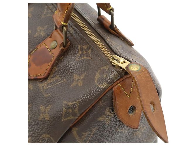 Borsa Louis Vuitton Monogram Speedy 25 Marrone - vista 6