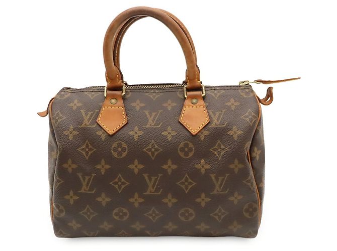 Borsa Louis Vuitton Monogram Speedy 25 M41528 Marrone - vista 2
