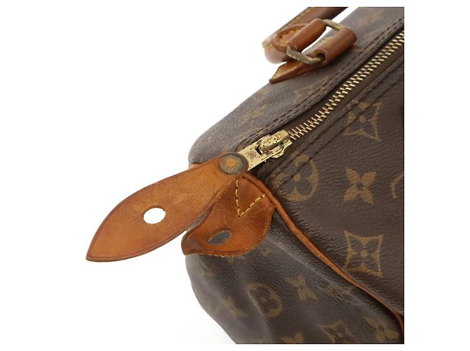 Borsa Louis Vuitton Monogram Speedy 25 M41528 Marrone - vista 6