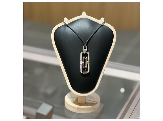 Autre Marque collana PARENTESI con diamanti Bulgari Bianco Silver hardware - vista 5