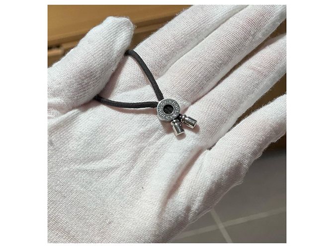 Autre Marque collana PARENTESI con diamanti Bulgari Bianco Silver hardware - vista 7