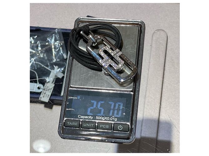 Autre Marque collana PARENTESI con diamanti Bulgari Bianco Silver hardware - vista 9