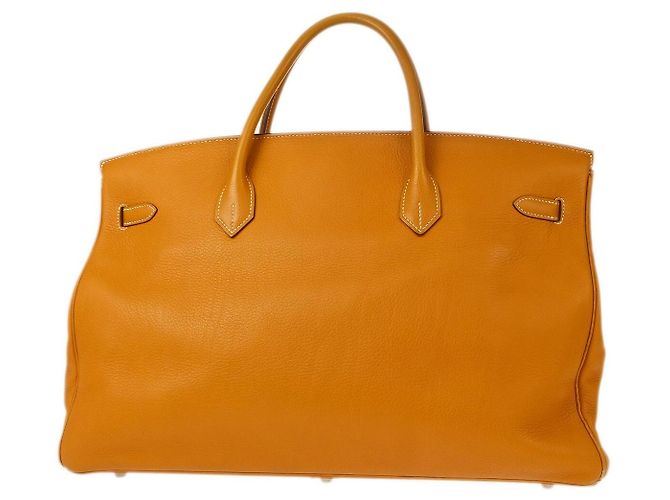 Hermès Hermes Birkin Orange Fjord con Palladium Hardware 45 Marrone - vista 2